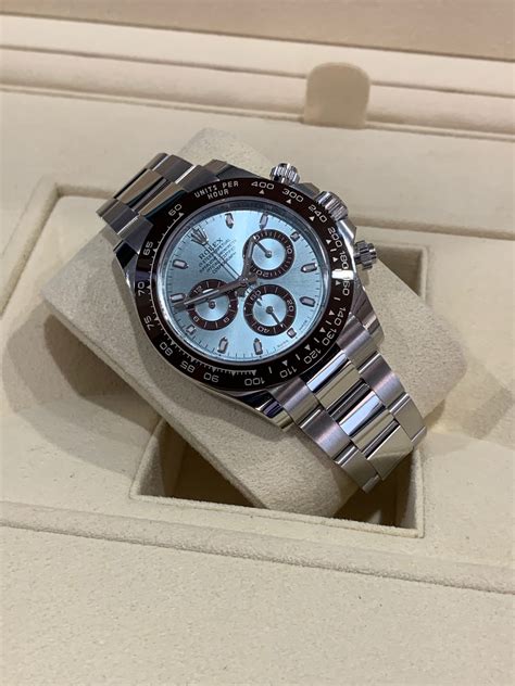 rolex daytona 116506 platinum ice blue dial|Rolex cosmograph daytona platinum price.